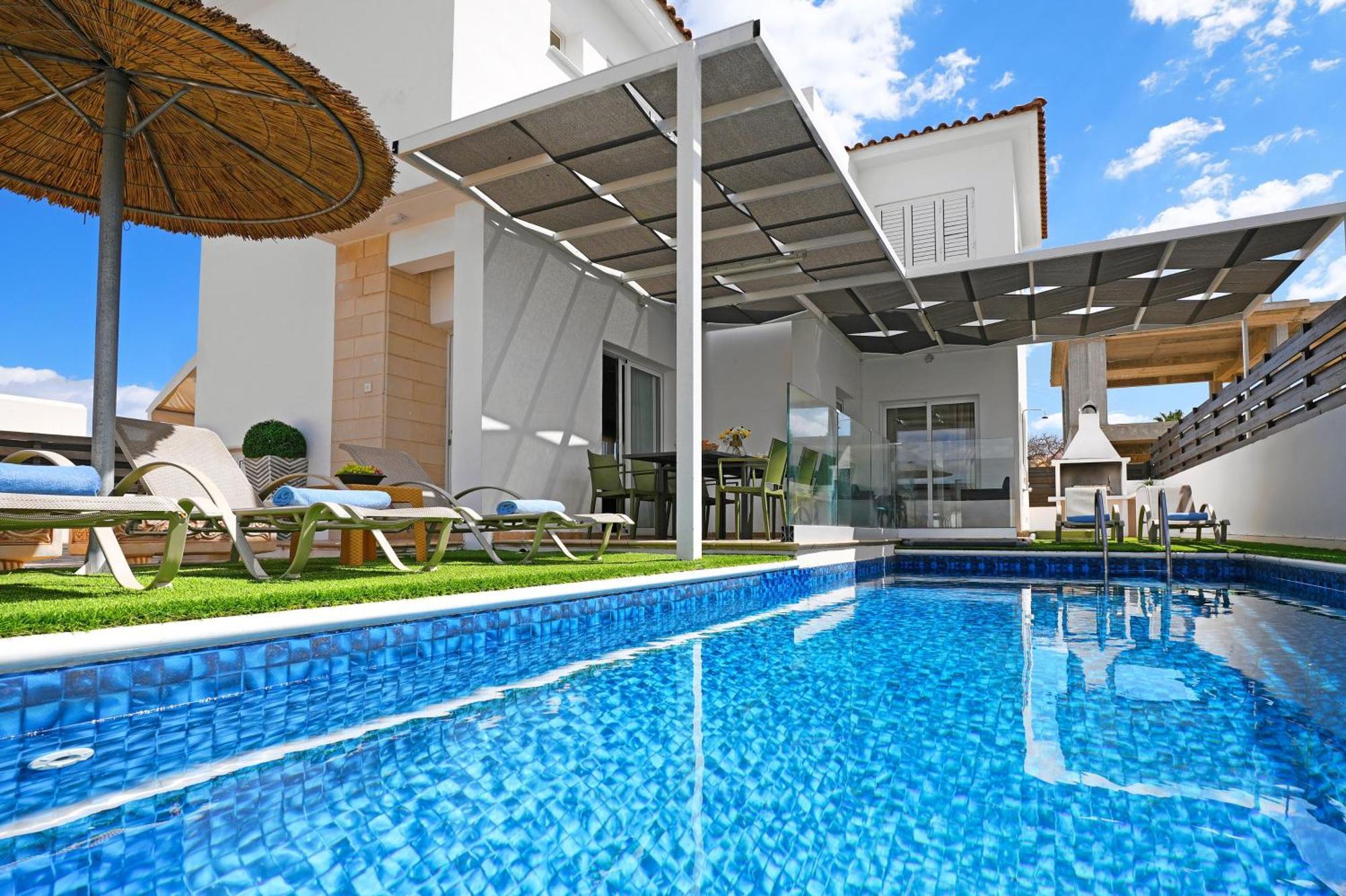Villa White Star - 100M From Serena Beach بروتاراس المظهر الخارجي الصورة