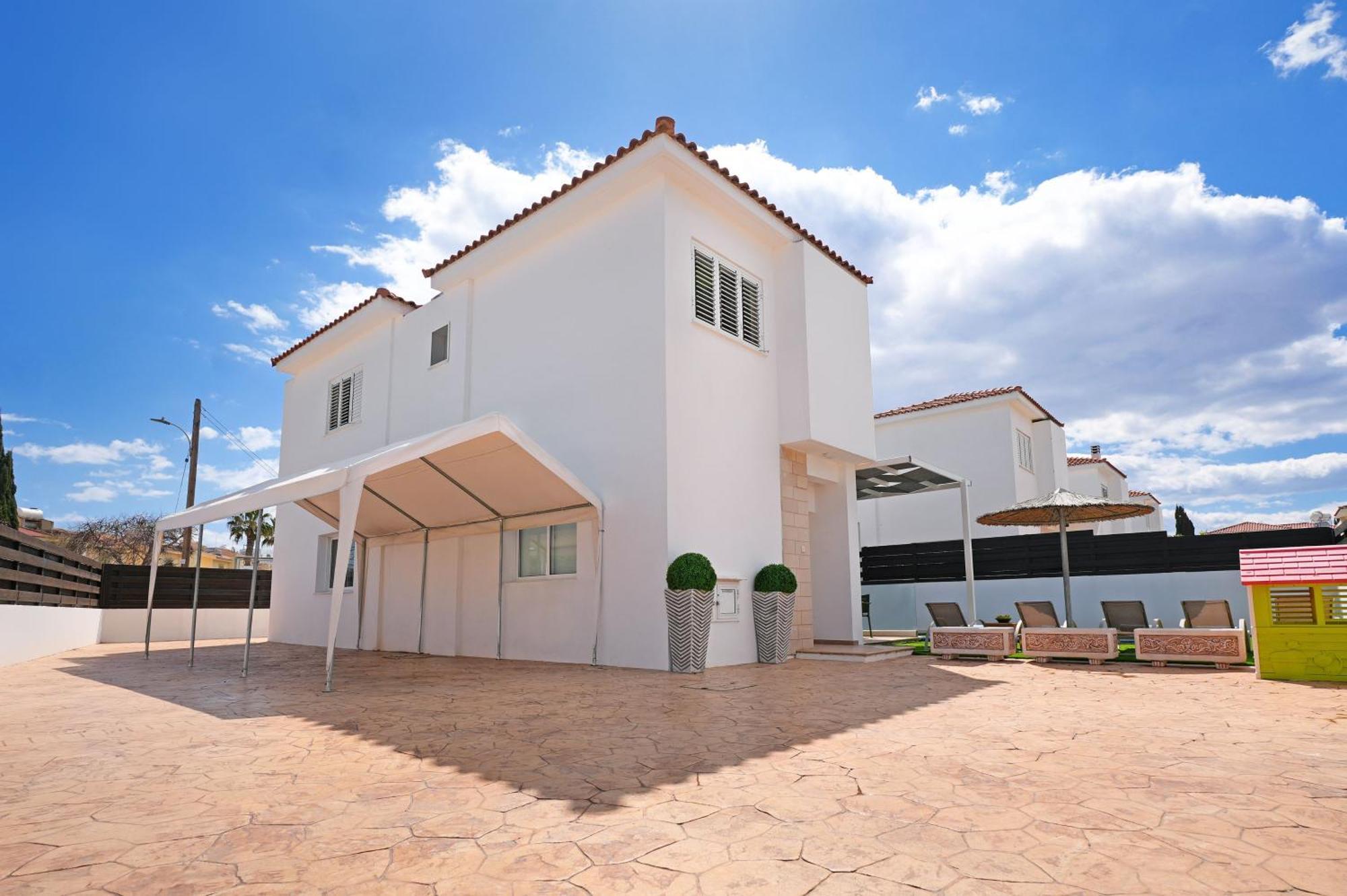 Villa White Star - 100M From Serena Beach بروتاراس المظهر الخارجي الصورة
